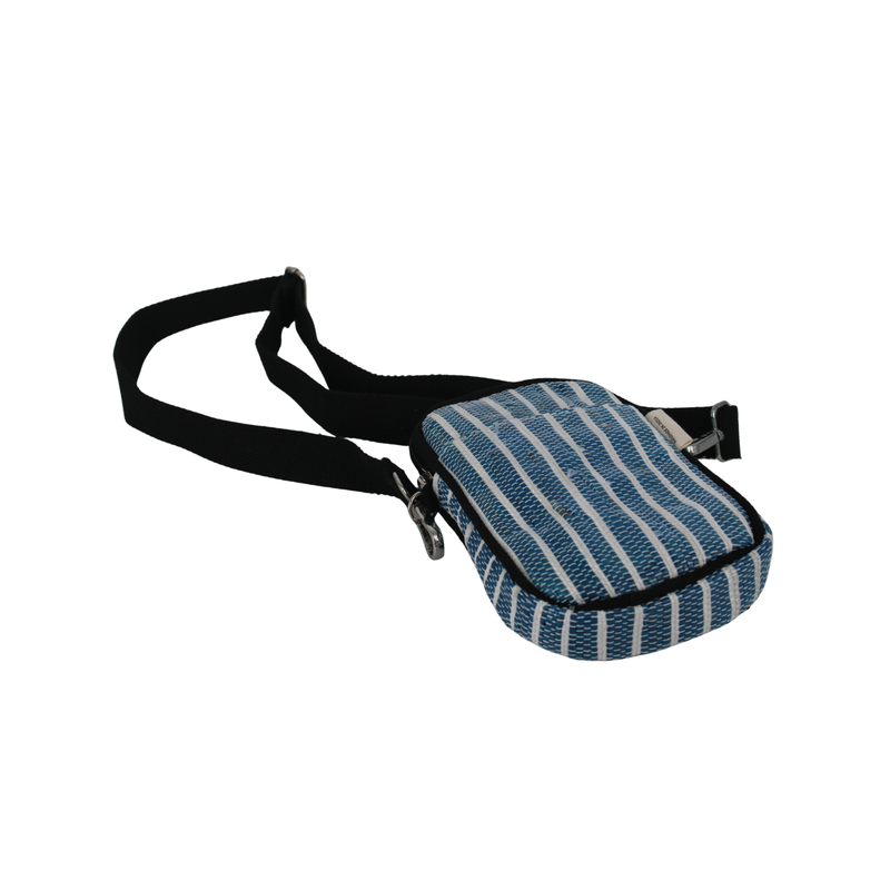 Upcycled Mobile Sling Bag (MSB0016) | Handwoven from Waste Plastic