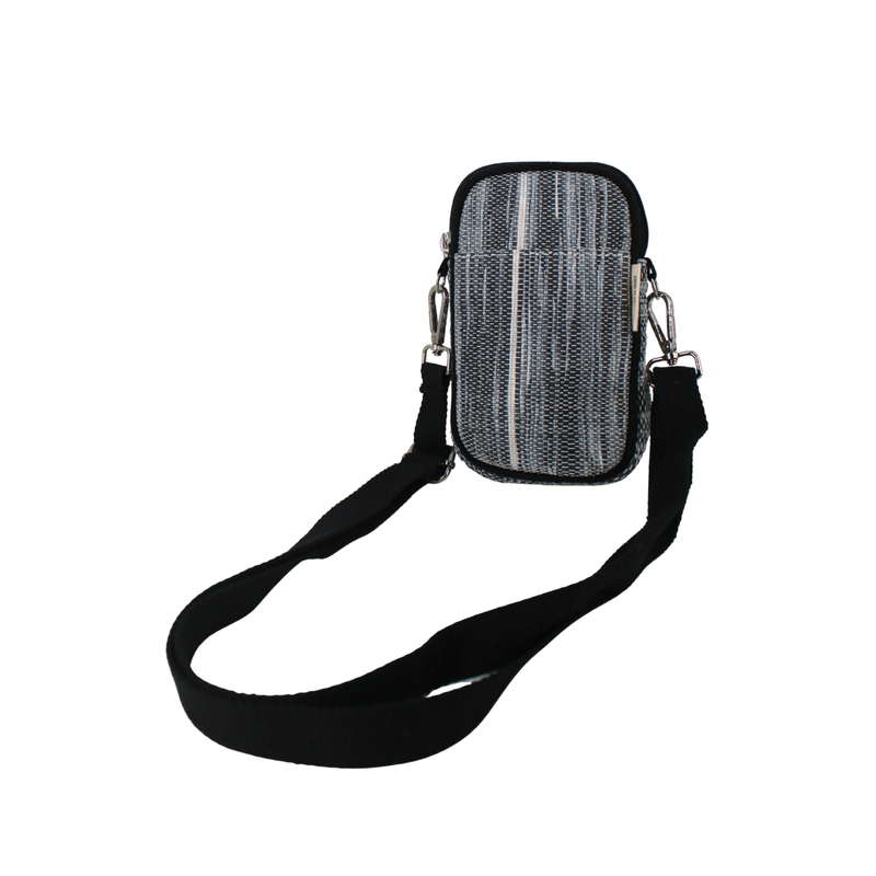 Upcycled Mobile Sling Bag (MSB0017) | Handwoven from Waste Plastic