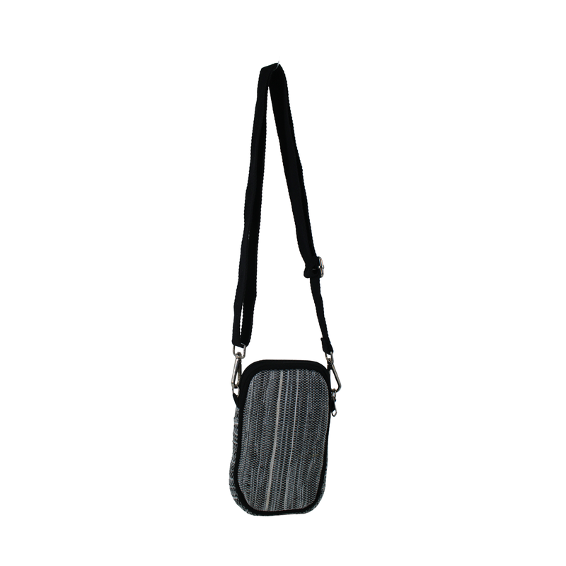 Upcycled Mobile Sling Bag (MSB0017) | Handwoven from Waste Plastic