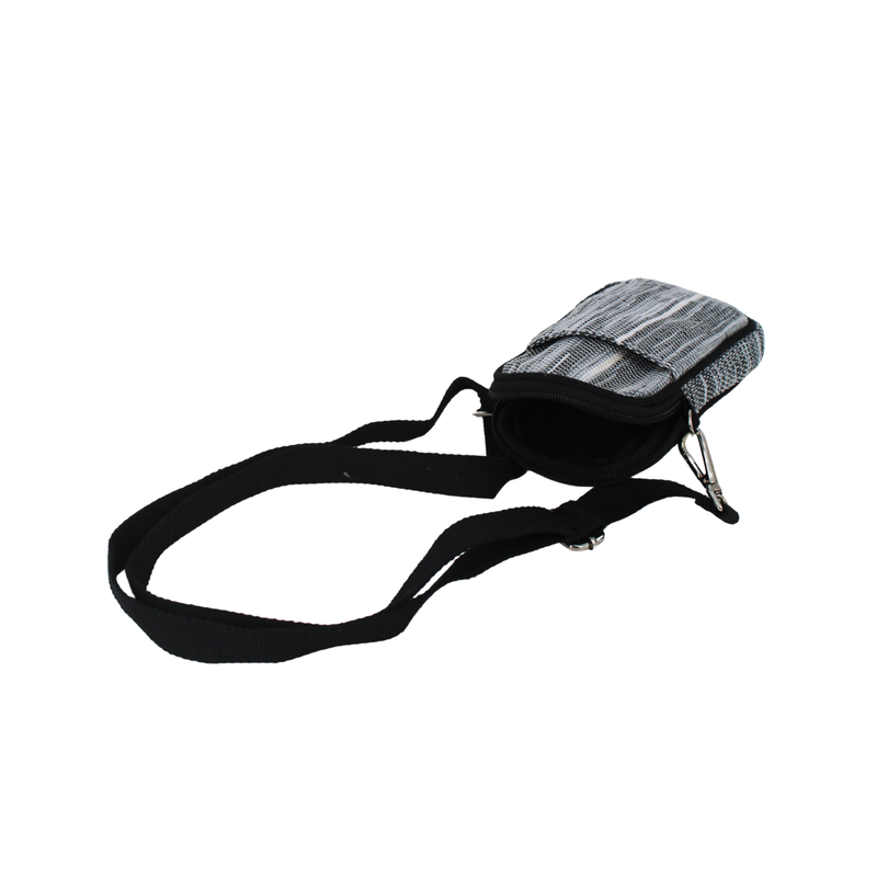 Upcycled Mobile Sling Bag (MSB0017) | Handwoven from Waste Plastic