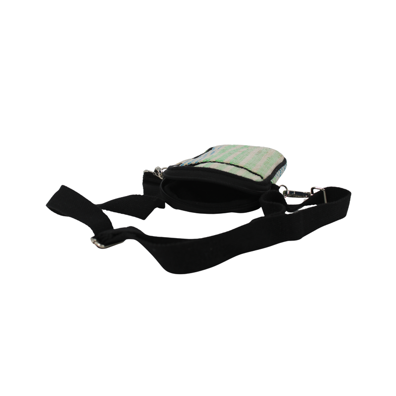 Upcycled Mobile Sling Bag (MSB0018) | Handwoven from Waste Plastic