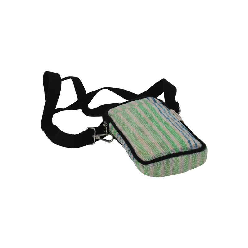Upcycled Mobile Sling Bag (MSB0018) | Handwoven from Waste Plastic