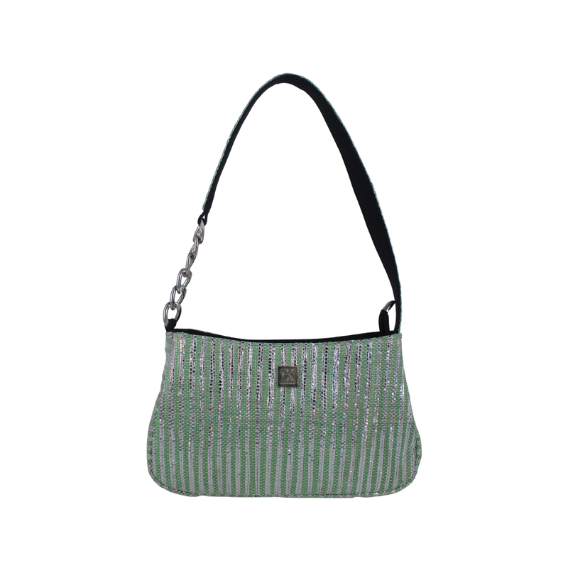 Upcycled Mini Baguette Bag (MBGT0016) | Sustainable Handbag for Women