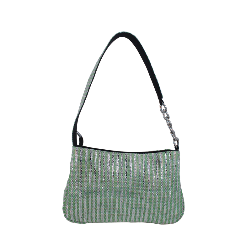 Upcycled Mini Baguette Bag (MBGT0016) | Sustainable Handbag for Women