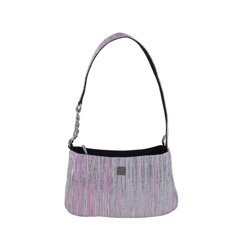 Upcycled Mini Baguette Bag (MBGT0015) | Sustainable Handbag for Women