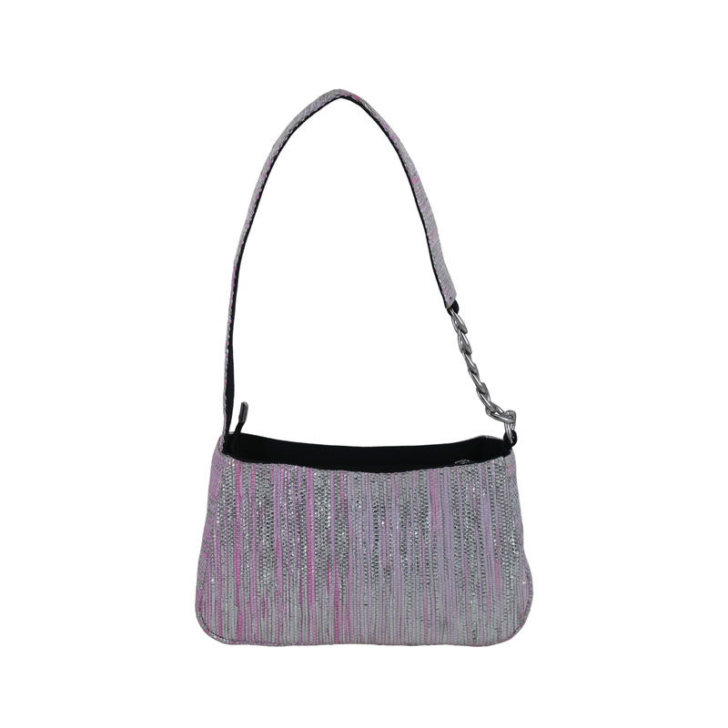 Upcycled Mini Baguette Bag (MBGT0015) | Sustainable Handbag for Women