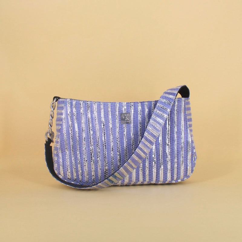 Upcycled Mini Baguette Bag (MBGT0014) | Sustainable Handbag for Women