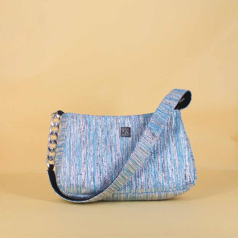 Upcycled Mini Baguette Bag (MBGT0010) | Sustainable Handbag for Women