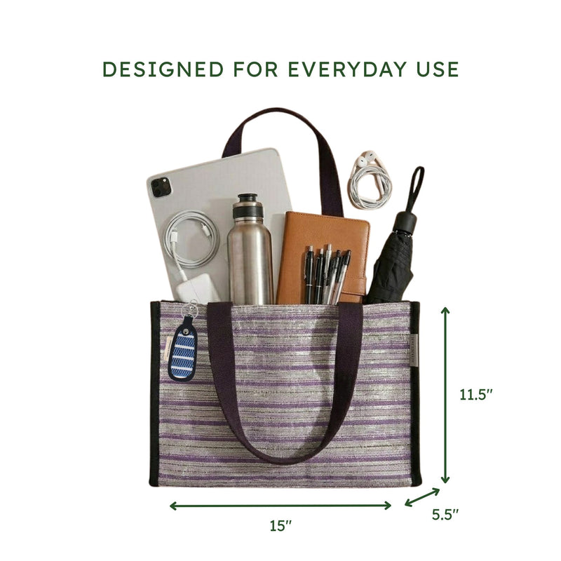 Upcycled Book Tote Bag (BT0049) | Handcrafted by Artisans