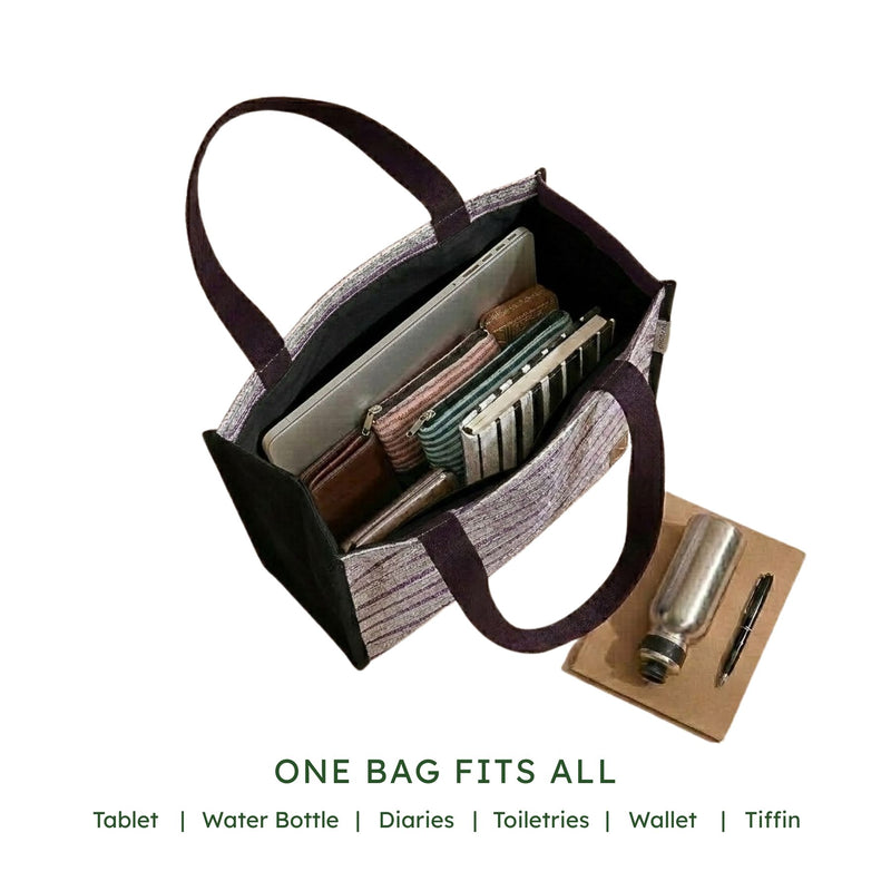 Upcycled Book Tote Bag (BT0058) | Handcrafted by Artisans