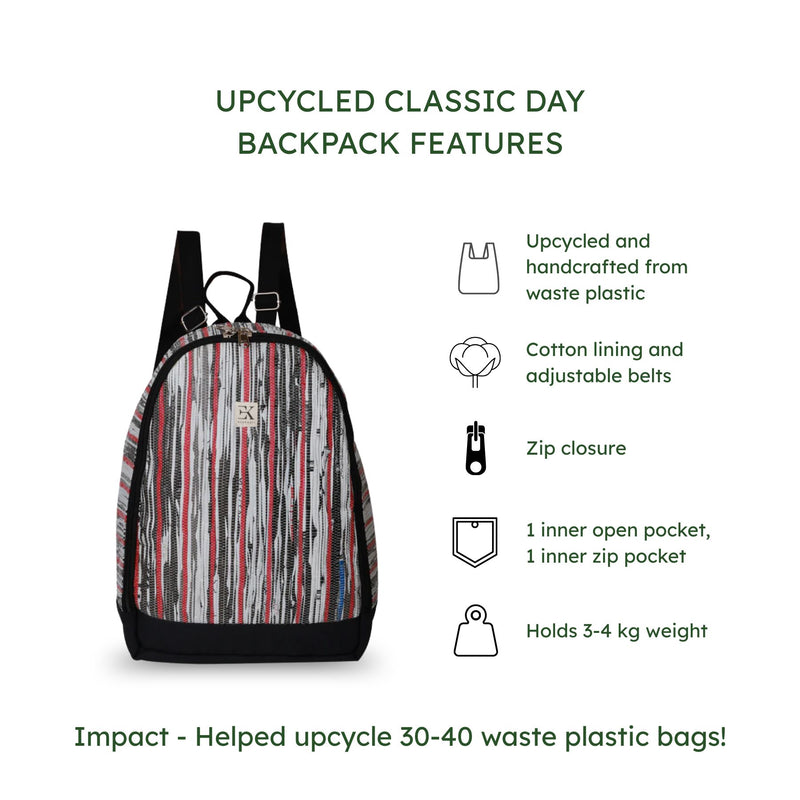 eko Classic Day Backpack (CDB0025) | Upcycled & Handcrafted