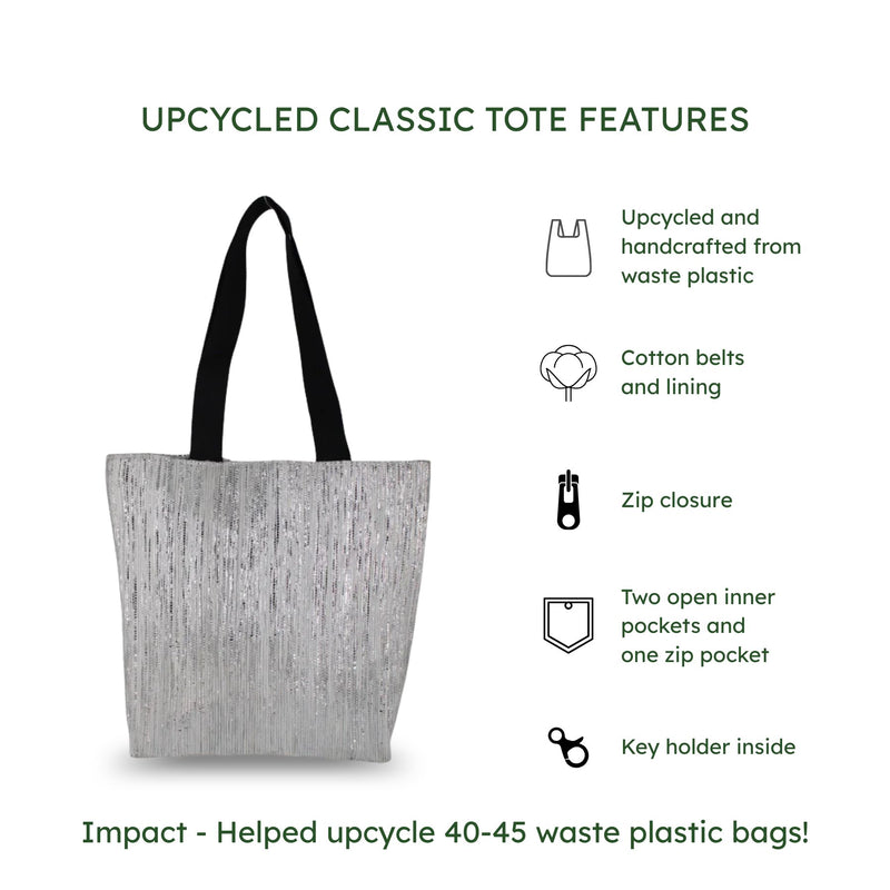 Upcycled Classic Tote (CT0279) | Handcrafted by Artisans