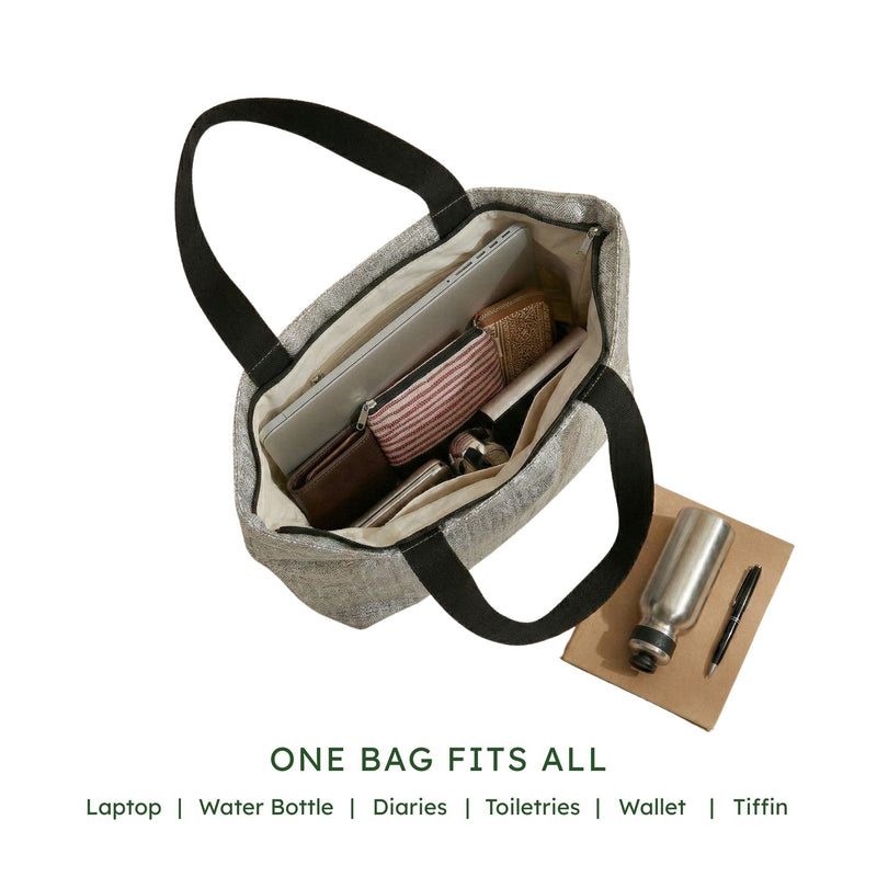 Upcycled Classic Tote (CT0298) | Handcrafted by Artisans