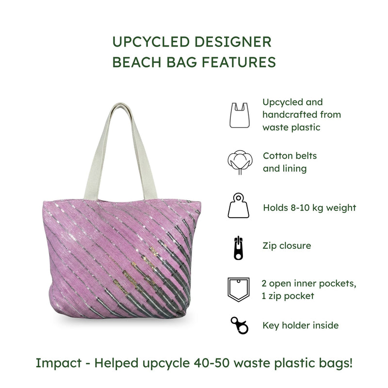 EcoKaari Upcycled Designer Beach Bag (DBB0064)