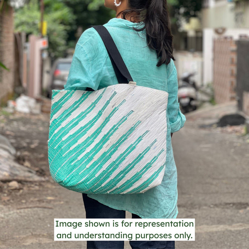 EcoKaari Upcycled Designer Beach Bag (DBB0057)