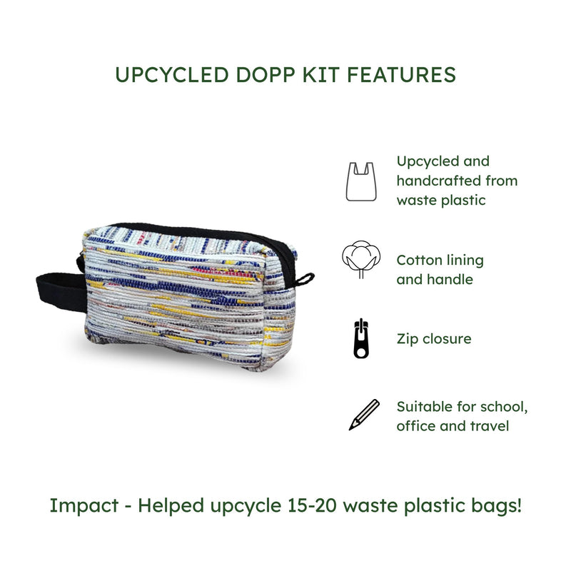 Upcycled Dopp Kit (DK0013) | Eco-Friendly Travel Pouch