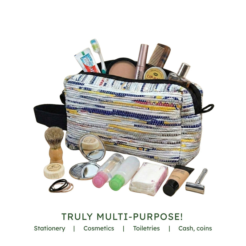 Upcycled Dopp Kit (DK0013) | Eco-Friendly Travel Pouch