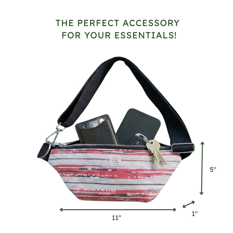 Upcycled Fanny Pack (FC0045) | Eco-Friendly Waist Bag