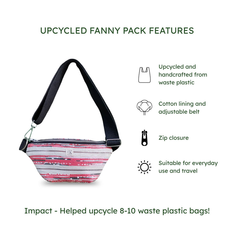 Upcycled Fanny Pack (FC0045) | Eco-Friendly Waist Bag