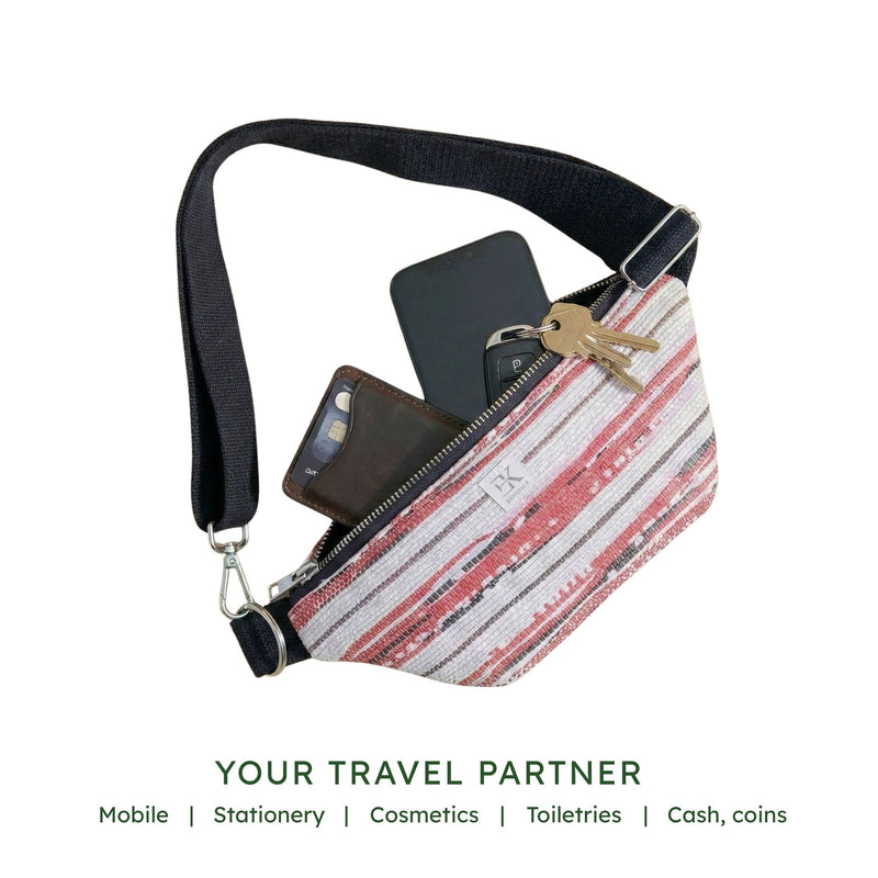 Upcycled Fanny Pack (FC0045) | Eco-Friendly Waist Bag