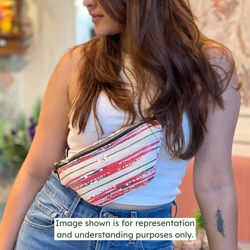 Upcycled Fanny Pack (FC0045) | Eco-Friendly Waist Bag