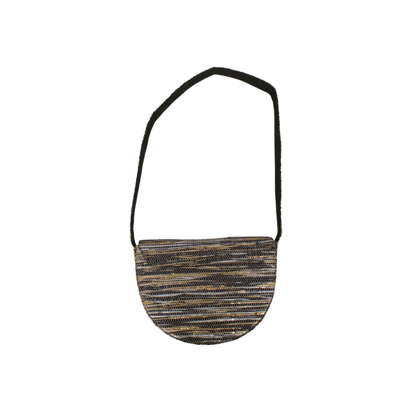 Upcycled Crescent Bag (CB0012) | Handcrafted Sling Bag