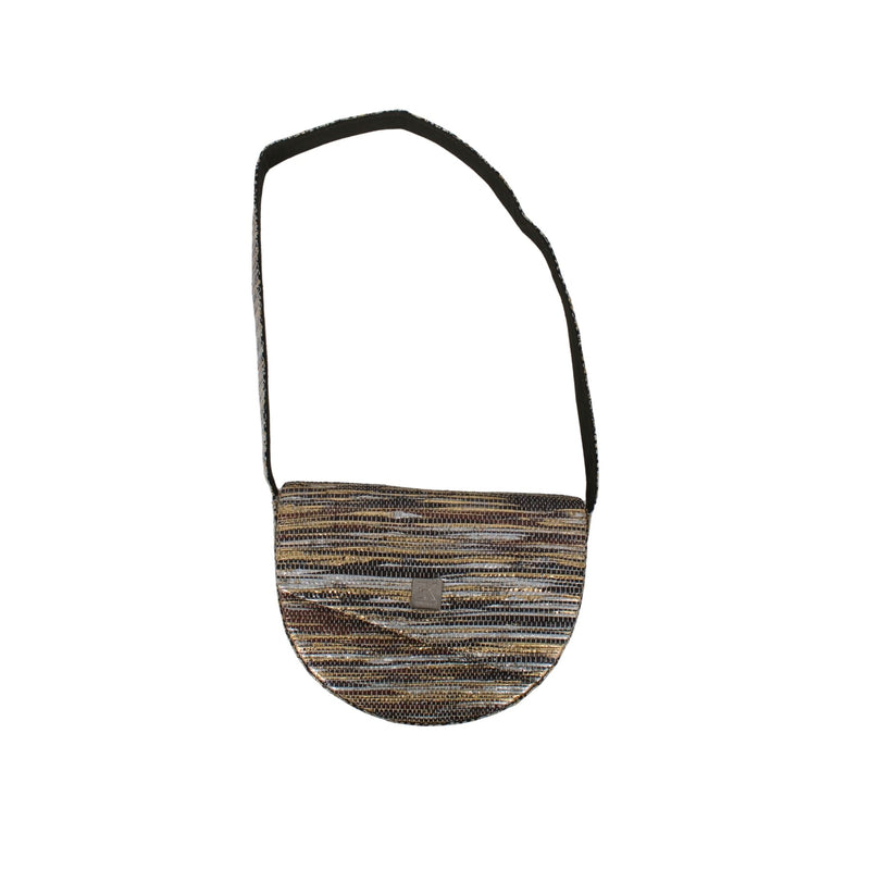 Upcycled Crescent Bag (CB0012) | Handcrafted Sling Bag