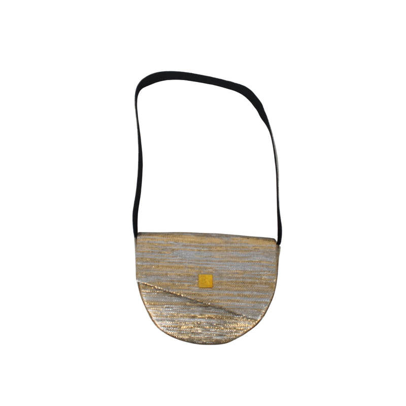 Upcycled Crescent Bag (CB0013) | Handcrafted Sling Bag