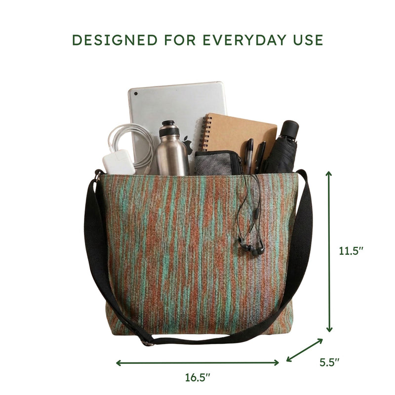 Upcycled Handwoven Hobo Tote (HT0103)
