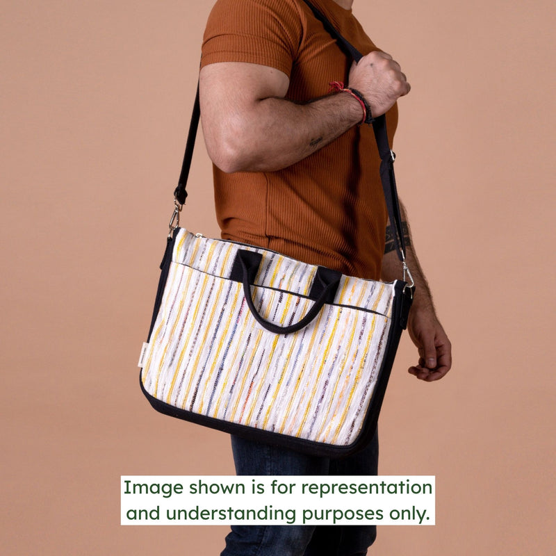 Upcycled Laptop Bag 16 Inch (LB0122) | Handmade for Office & College