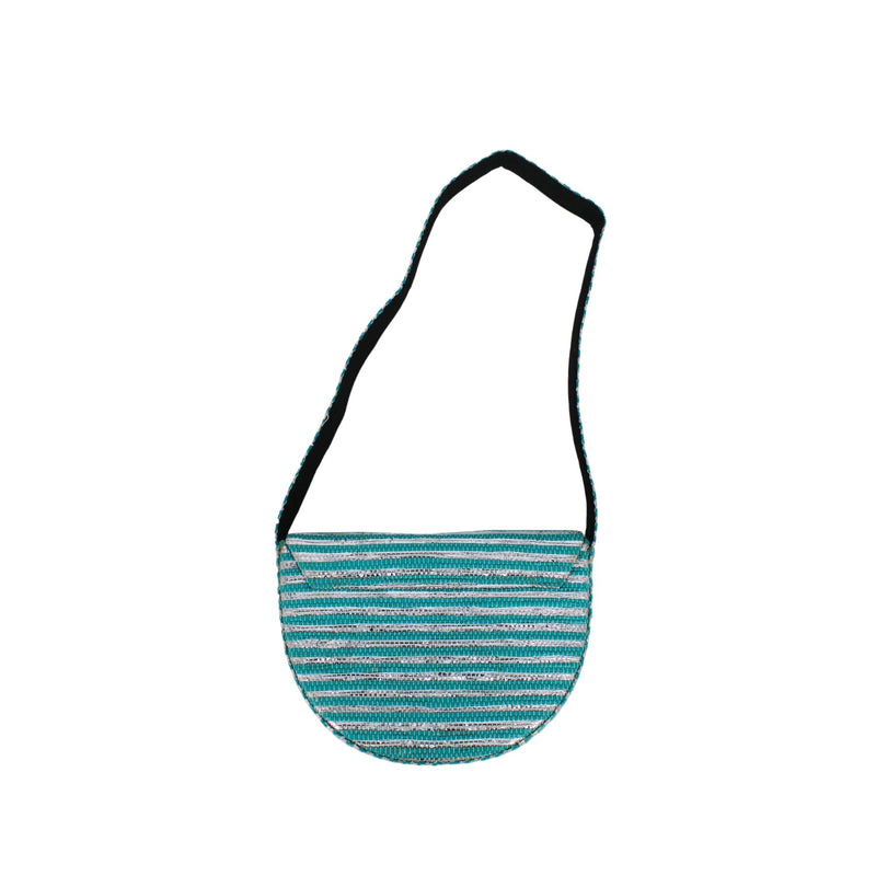 Upcycled Crescent Bag (CB0014) | Handcrafted Sling Bag
