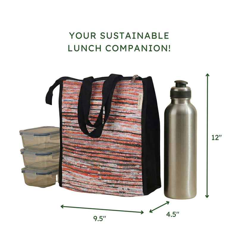 Upcycled Handcrafted Lunch Bag (LCB0050)