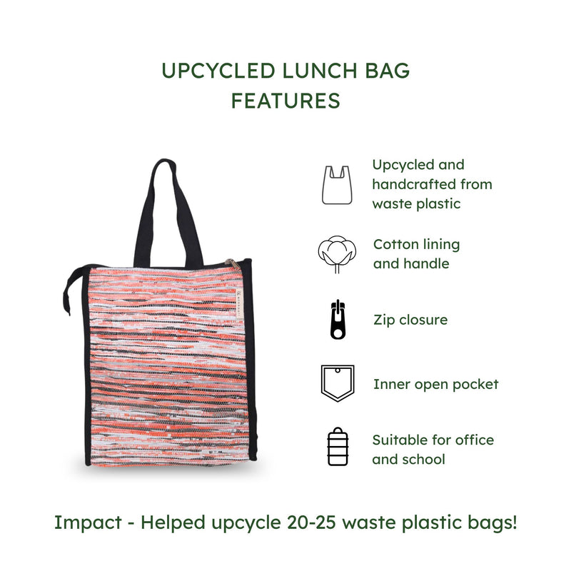 Upcycled Handcrafted Lunch Bag (LCB0050)