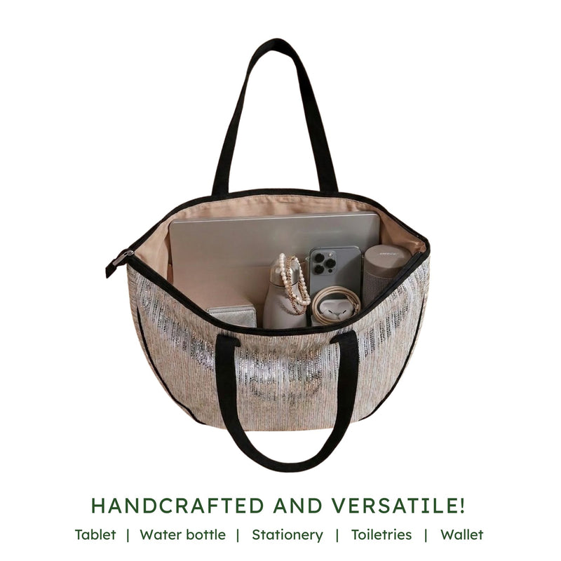 Upcycled Handcrafted Moon Bag (MB0040)