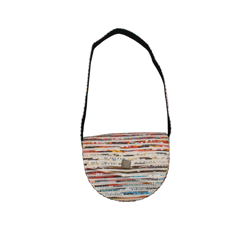 Upcycled Crescent Bag (CB0015) | Handcrafted Sling Bag