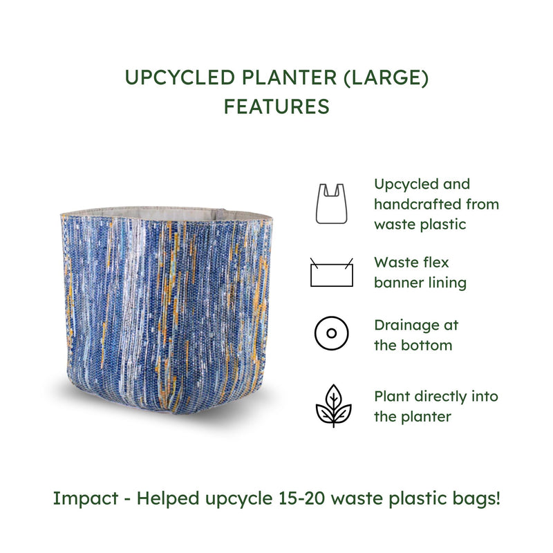 Upcycled Big Planter (BP0089) | Handcrafted by EcoKaari