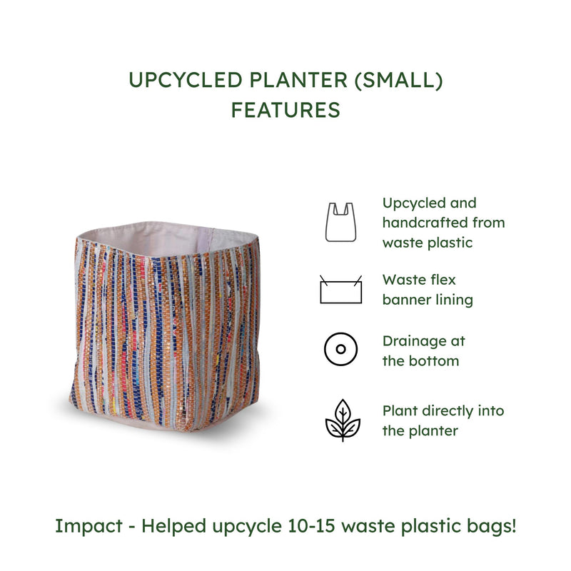 Upcycled Small Planter (SP0060) | Handcrafted by EcoKaari