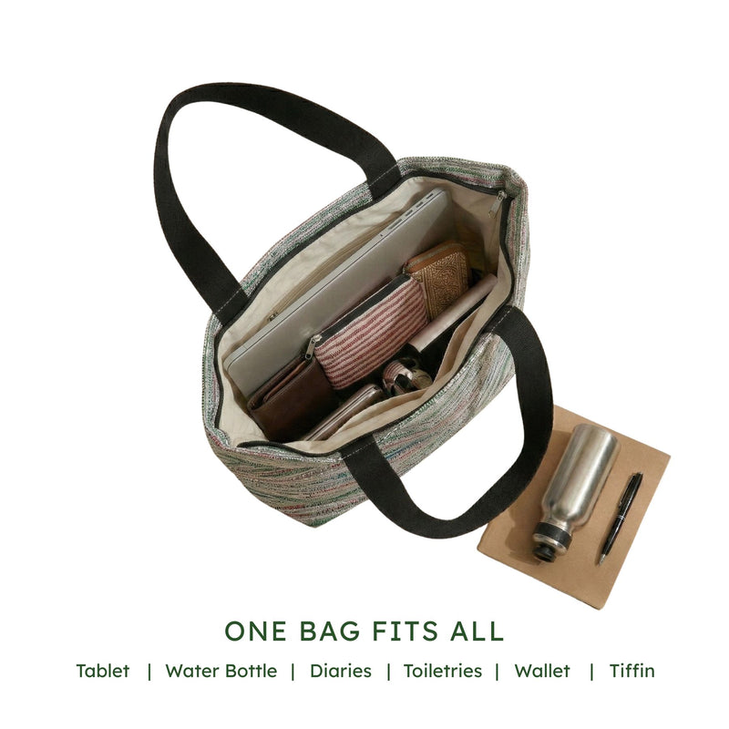 Upcycled Handcrafted Shopper Tote (ST0006)