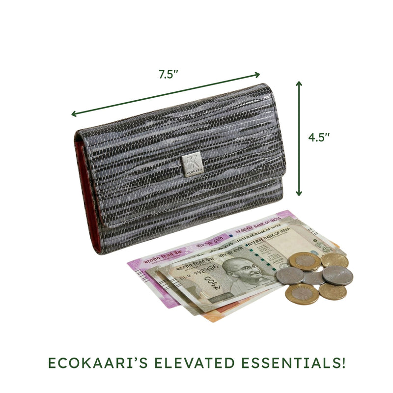 Upcycled Tri-Fold Wallet for Women (TFW0016)
