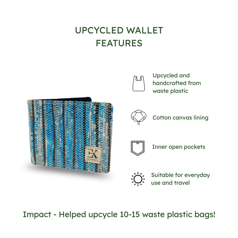 Upcycled Handcrafted  Wallet (UW0033) | Eco-Friendly, Unisex & Compact