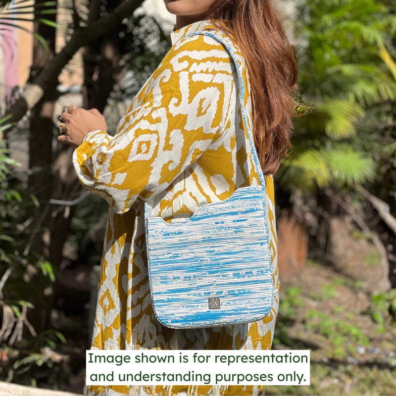 Upcycled  Wave Bag (WB0009) | Handcrafted by Artisans