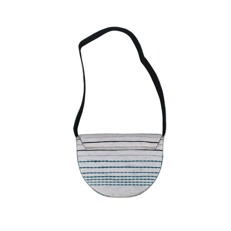 Upcycled Crescent Bag (CB0017) | Handcrafted Sling Bag