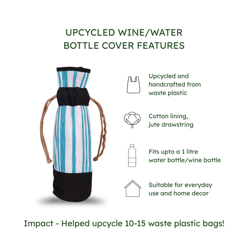 Upcycled Wine/Water Bottle Cover (WNBC0015)