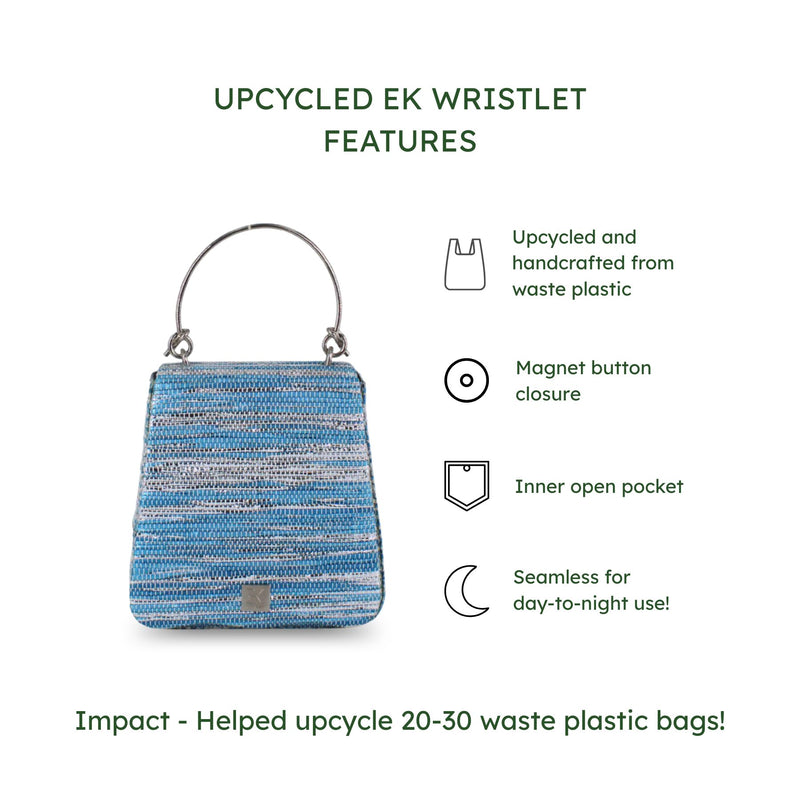 Upcycled EK Wristlet (WC0038) | Handcrafted Clutch Bag for Women