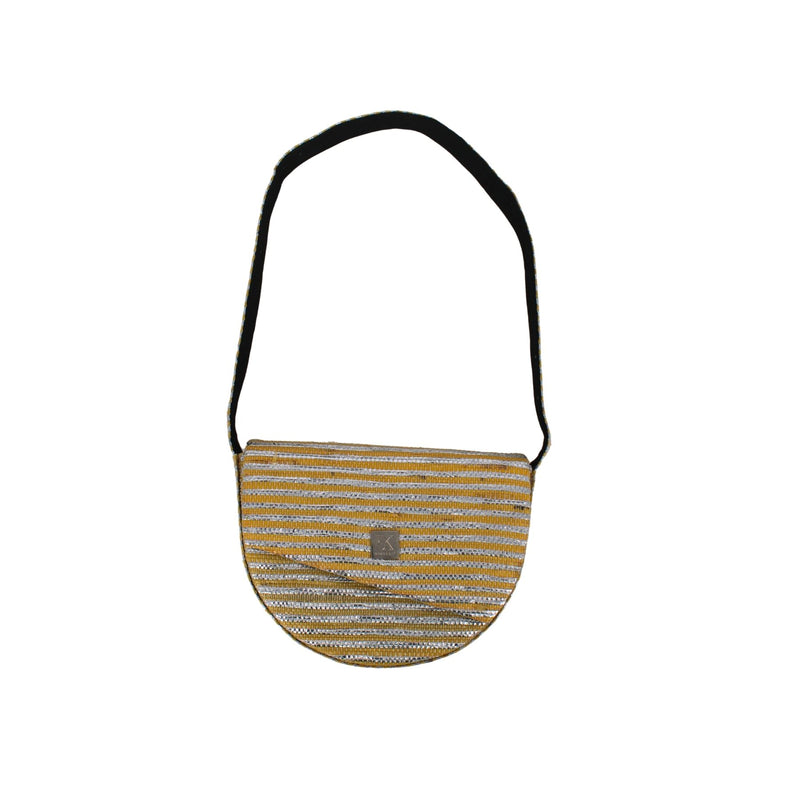 Upcycled Crescent Bag (CB0016) | Handcrafted Sling Bag