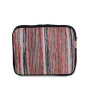 multicolour upcycled laptop sleeve back side